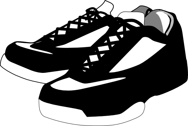 Basketball sneakers clipart