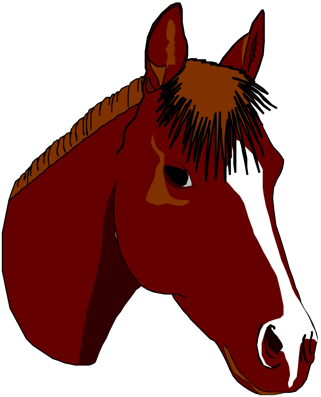 Clip art horse head clipartfest