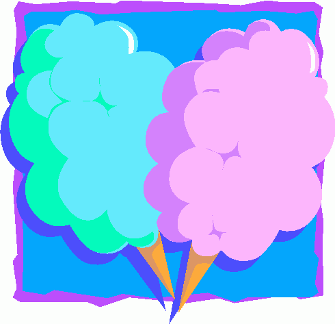 Clip art of cotton candy clipart 2