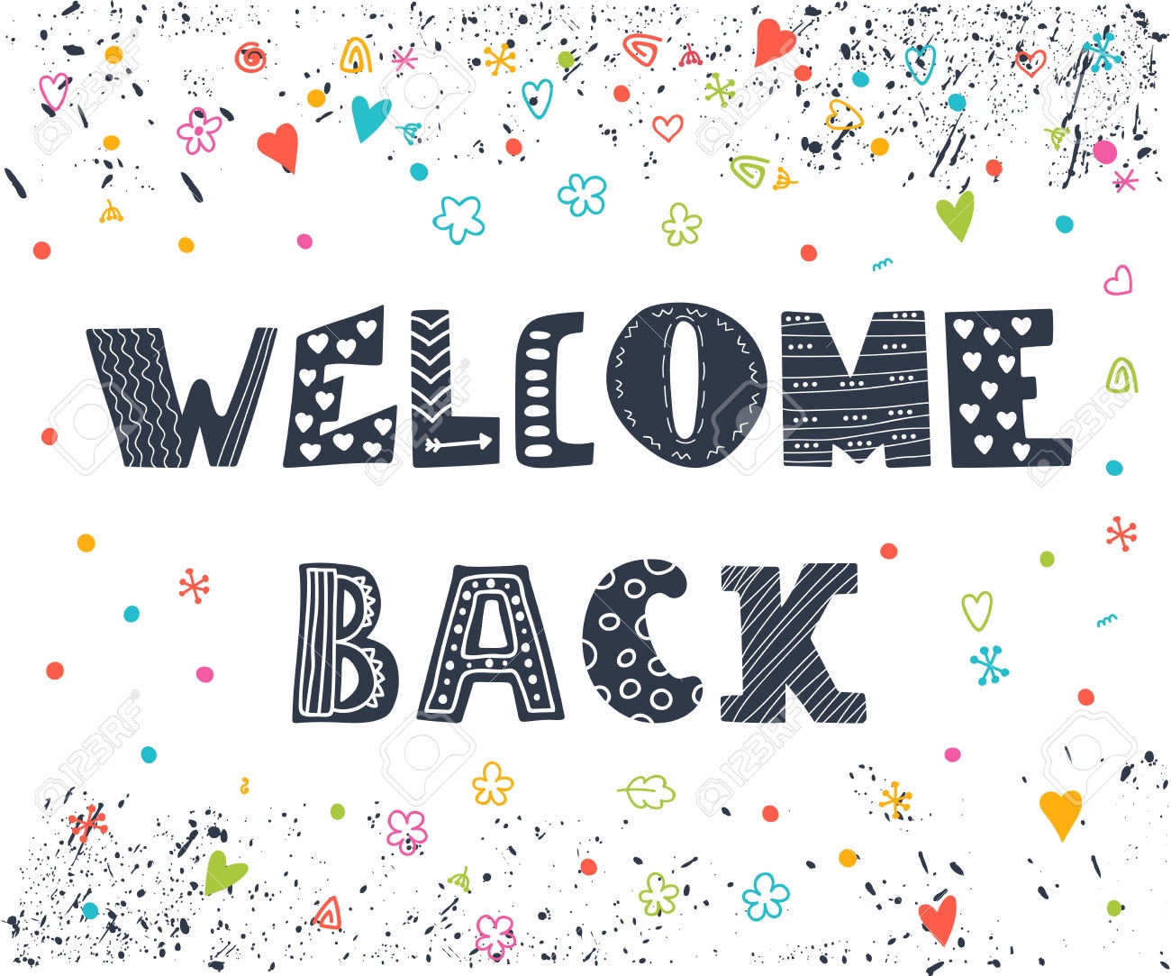 Clipart welcome back 3