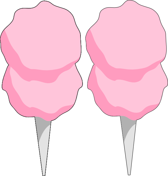 Cotton candy sweet clip art at vector clip art free