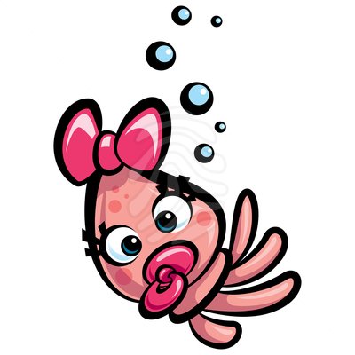 Cute squid clipart