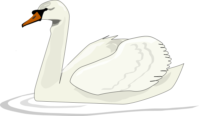 Free white swan clip art