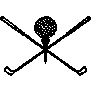 Golf club golf tee and ball club clipart black white clipartfest