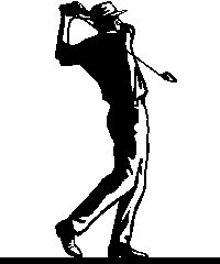 Golf club silhouette clipart 2