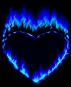 Burning heart with flames red hot love stickers by mhea redbubble ...