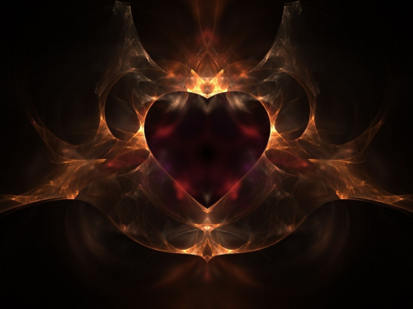 Heart with flames heart on fire black dark flames love red hearts cliparts