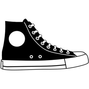 High top sneakers clip art clipartfest