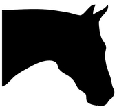 Horse head clip art horse silhouette head bowing – Clipartix