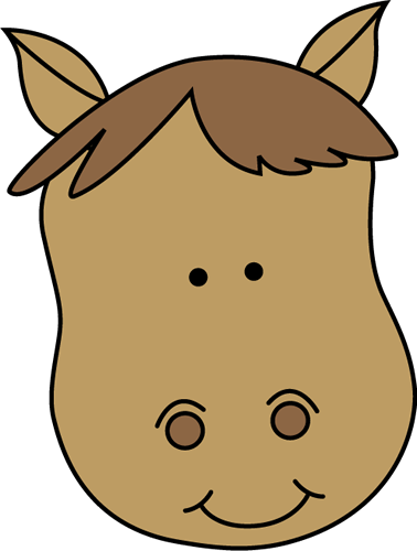 Horse head clip art image