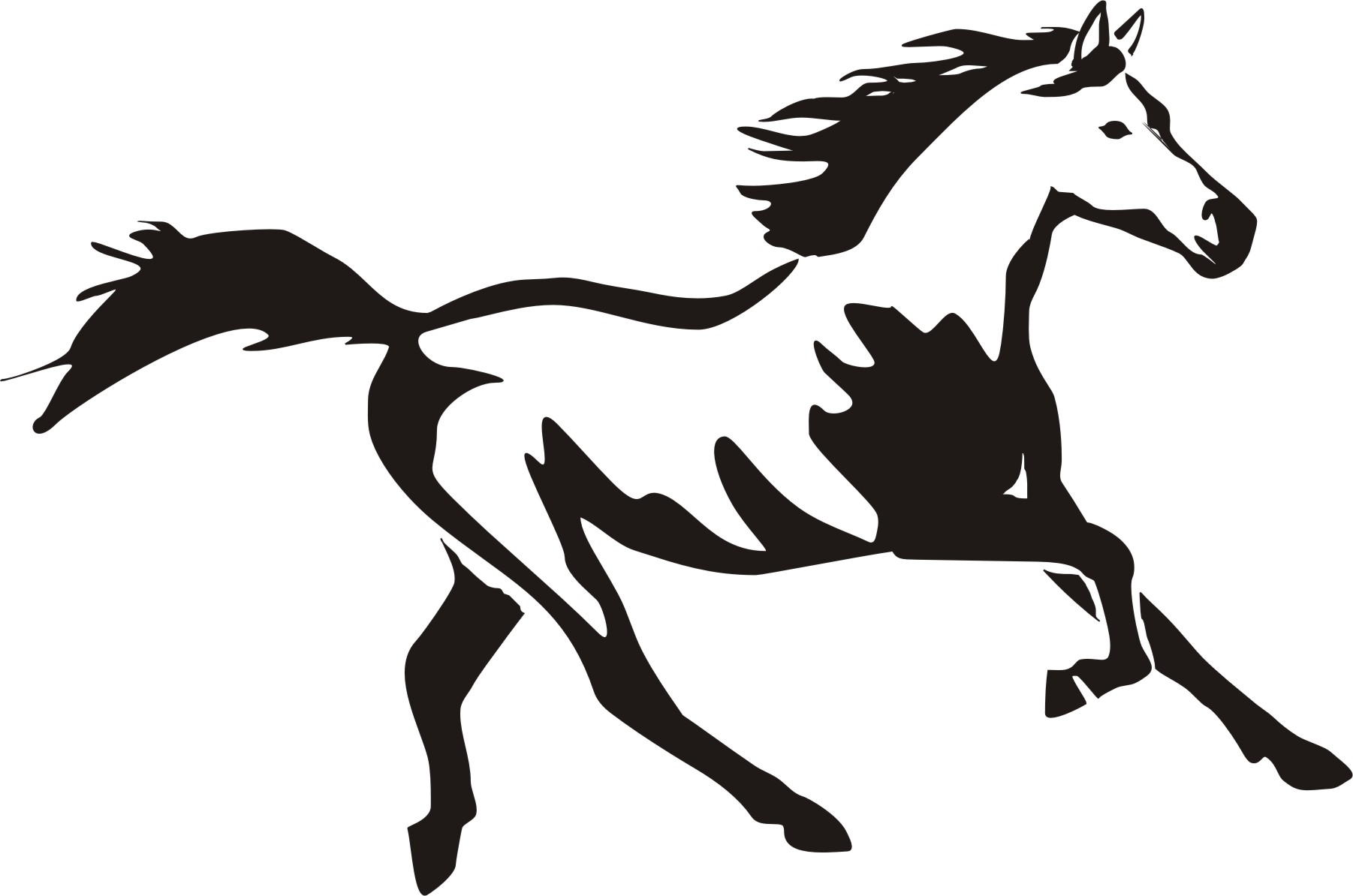 Horse head clip art vectors download free vector image