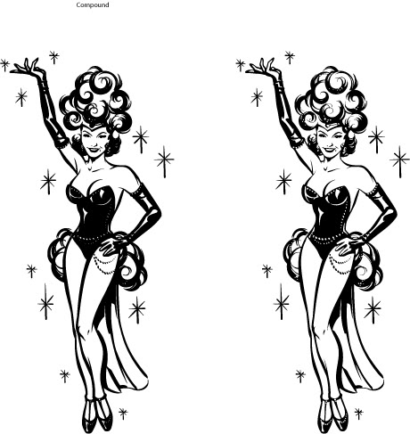 Las vegas showgirls clip art clipart free download
