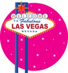 Las vegas sign and paths on cliparts