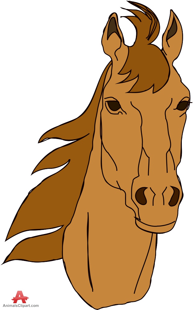 Royal horse head portrait clipart free design download