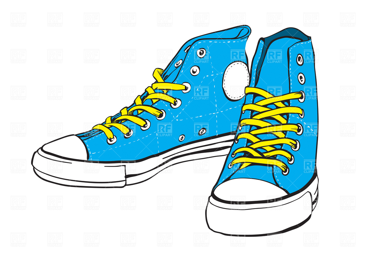 Sneaker tennis shoes clipart black and white free 3