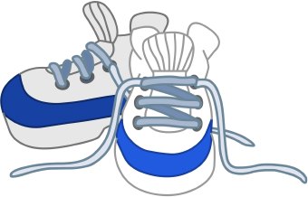 Sneaker tennis shoes clipart black and white free 5