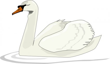 Swan swimming clip art vector free vector free download