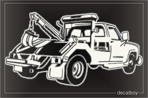 Flatbed tow truck clipart