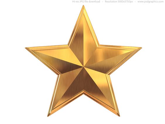 Gold star clip art