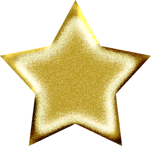 Gold star clipart 3
