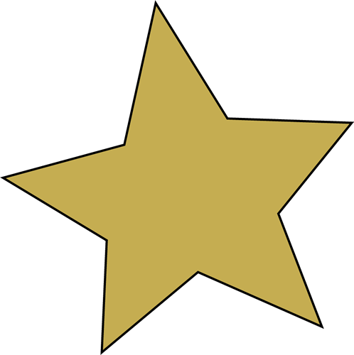 Gold star clipart free images 2