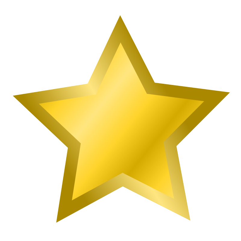 Gold star clipart no background free images