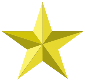 Gold star clipart synkee 2