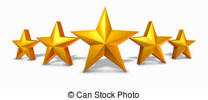 Gold star gold 5 star clipart clipartfest