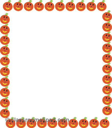 Halloween border halloween pumpkin border clipart 2