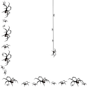 Halloween border spider web borders clipart 2
