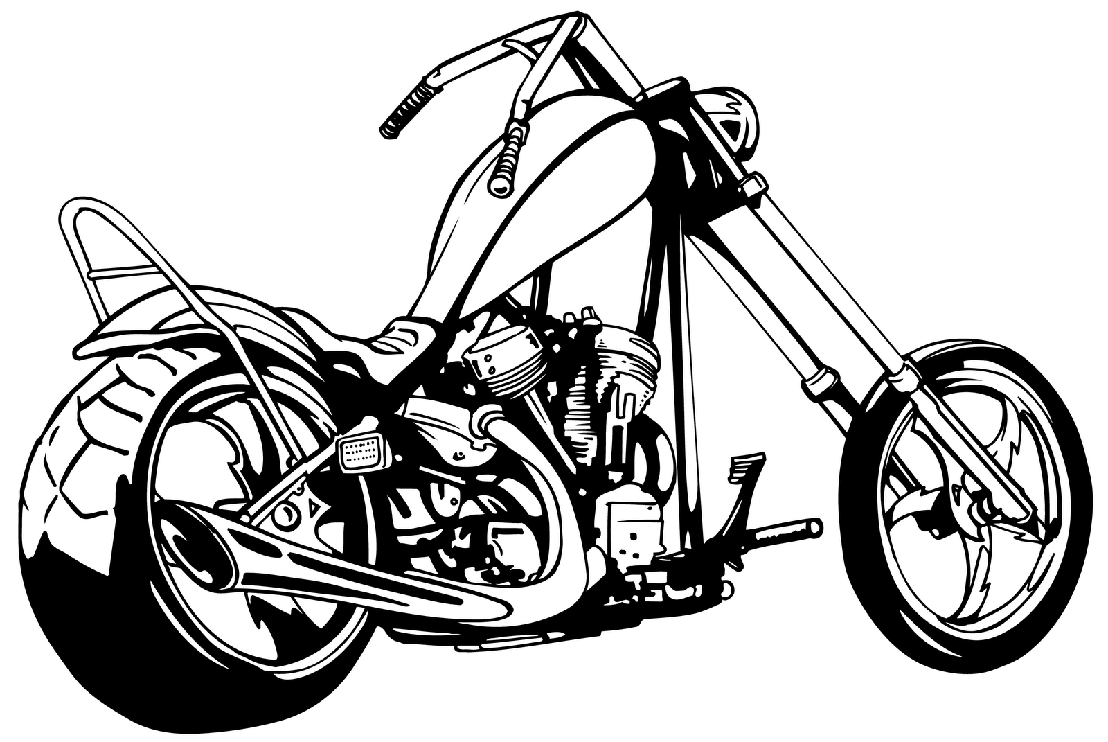 clipart de cavaliers harley davidson