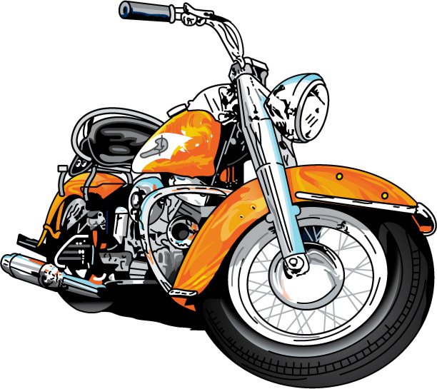 Harley davidson motorcycle clipart 2