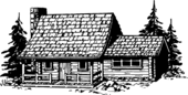 Log cabin clip art - Clipartix