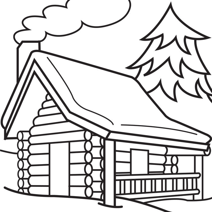 Log cabin clip art free clipart images 6