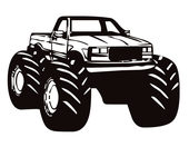 Monster truck clip art black and white clipartfox 2 – Clipartix