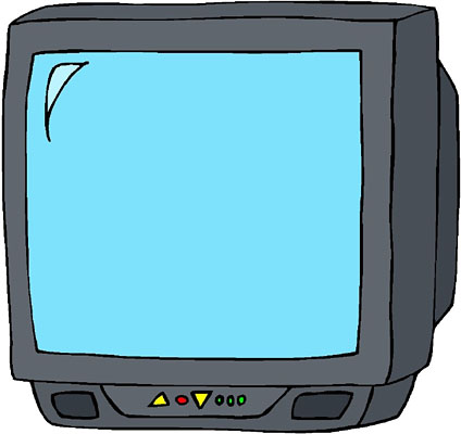 Television animated clipart