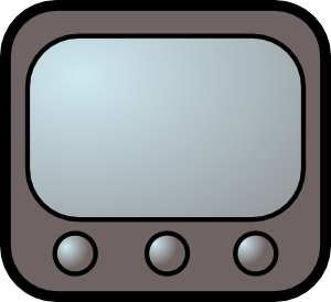Television clip art at vector clip art