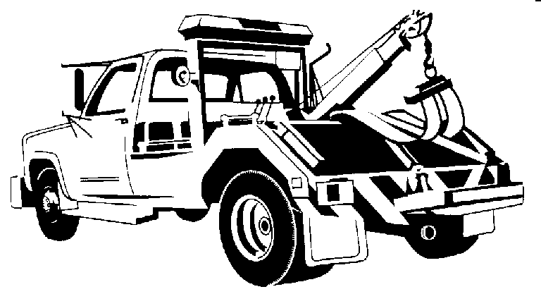 Tow truck towing clipart 2