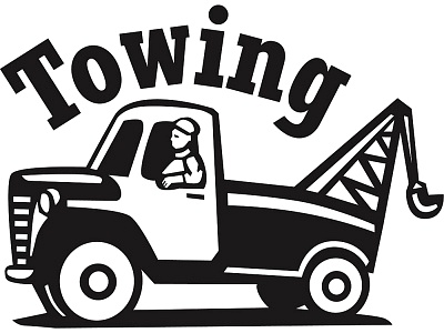 Tow truck towing clipart 3