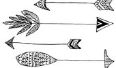 Hand drawn arrows clip art whimsical arrow doodle by nedti - Clipartix