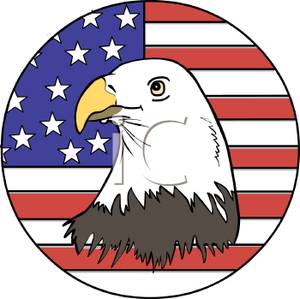 Bald eagle american flag clipart clipartfest