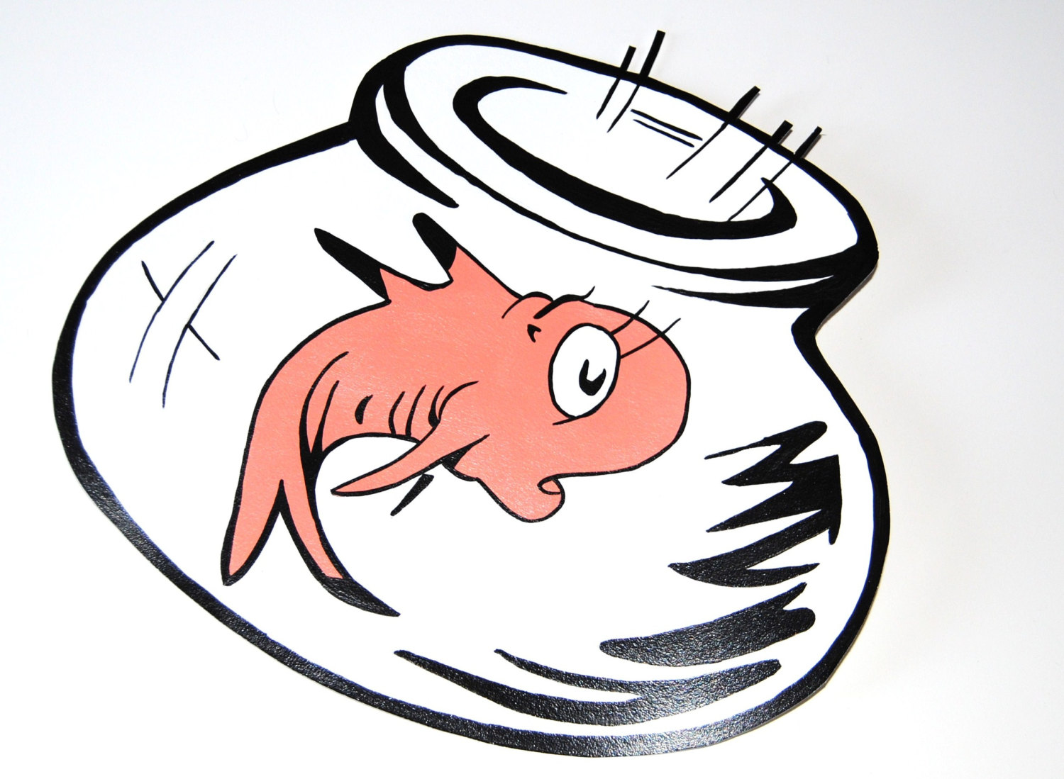 Dr seuss fish bowl clip art seuss fish coloring