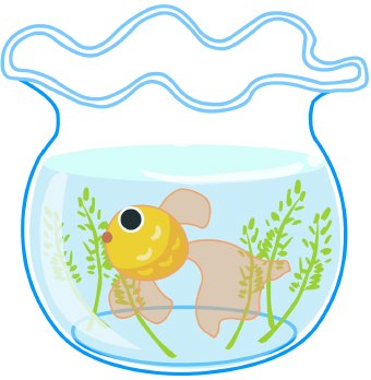 Fish bowl clip art clipart image 2