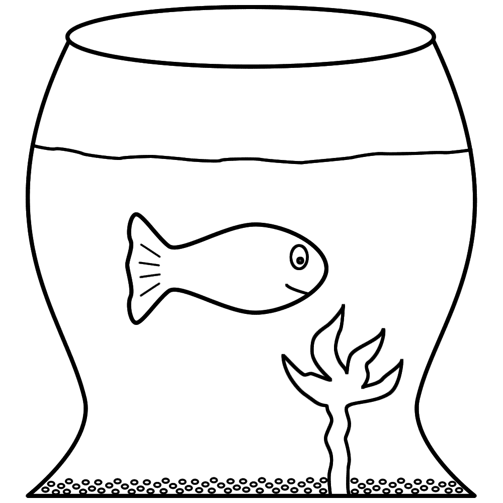 Goldfish in a fish bowl free clipart images