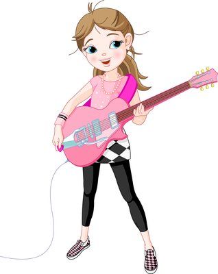 Rock star images about rock rll on web studio cute clip art