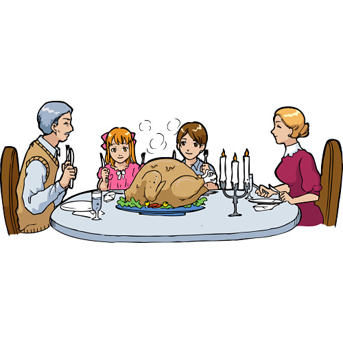 Turkey dinner clipart free images 3