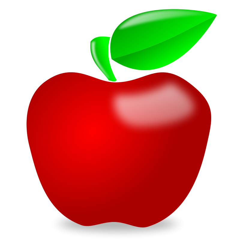 Apple clip art free black and white clipart