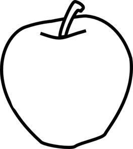 Apple clipart black and white free images 6