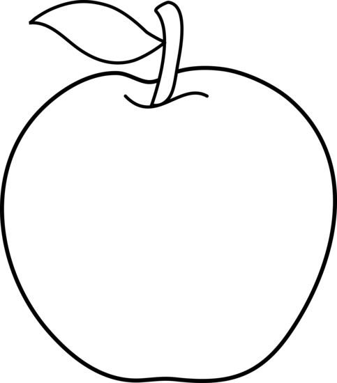 Apple clipart black and white free images 7