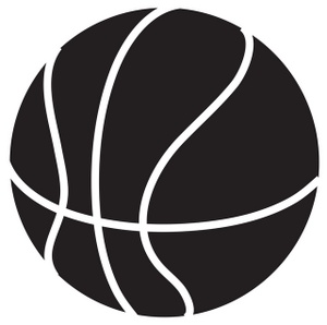 Basketball player clipart black and white free 2